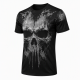 Skull T Shirt Gym Clothing Bodybuilding Training Workout Exercise Boxing MMA Top