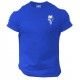 Skull T Shirt Pocket Gym Clothing Bodybuilding Training Workout Exercise MMA Top