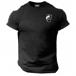 Wolf T Shirt Pocket Gym Clothing Bodybuilding Training Workout Exercise MMA Top