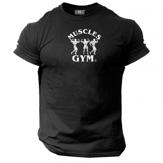 Muscles Gym T Shirt Gym Clothing Bodybuilding Training Workout Exercise MMA Top