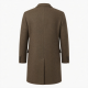 Lakeland Wool Coat Men’s XL Brown | Single Breasted Herringbone Countrywear Gent
