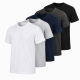 Mens Plain T-Shirts Multipack 5 Pack 100% Cotton Blank Short Sleeve New Tee Gym