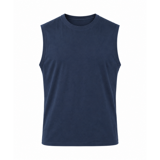 D555 Duke Clothing Fabio Sleeveless Cotton Crew Neck Muscle Vest
