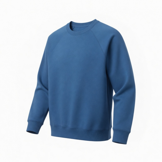 Folk Clothing Men's Blue Sweatshirt, Size 4 Large, 100% Cotton