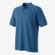 Crew Clothing Company Men's Textured Knit Polo Shirt 2XL Blue 100% Cotton Logo