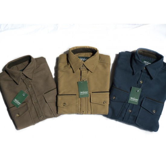 Milano Men Moleskin Shirt Country, Hunting, Walking, Shooting ,Fishing