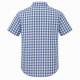 Crew Clothing Co. Blue White Check Button-Up Shirt Short Sleeve L