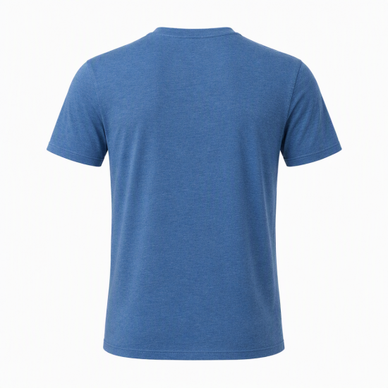 BAM Bamboo Clothing Crew Neck Blue T-Shirt Size L Large Sustainable Activewear
