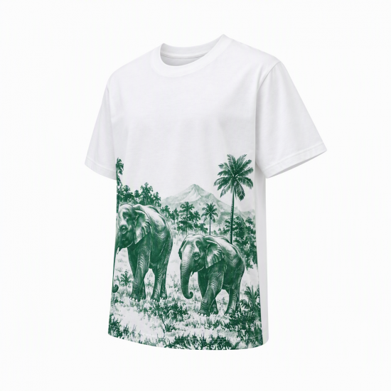 Beer Chang T-shirt L White Green Thai Vintage Streetwear Retro warm Clothing