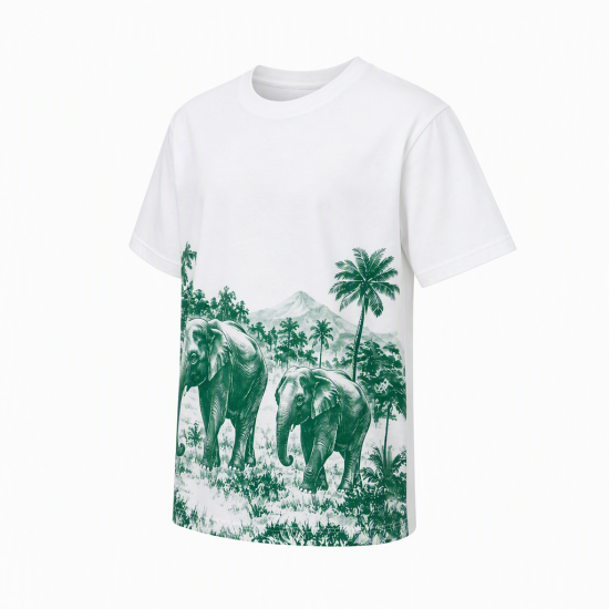 Beer Chang T-shirt L White Green Thai Vintage Streetwear Retro warm Clothing