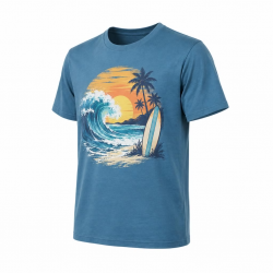 SURF EVERY WAVE MENS T SHIRT SURFER CLOTHING SURFBOARD COOL SUMMER CASUAL TOP