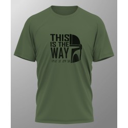 THIS IS THE WAY Mandalorian T-Shirt Tee Screen Printed Design New