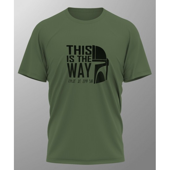 THIS IS THE WAY Mandalorian T-Shirt Tee Screen Printed Design New