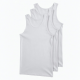 3 Pack Men Vests White Cotton Plain Top Summer Training Gym Athletic Tank