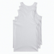 3 Pack Men Vests White Cotton Plain Top Summer Training Gym Athletic Tank