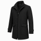Easy Men's Black coat Zip/Button Pockets XXL