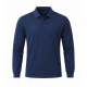 Mens Polo Shirt long Sleeve Collared Shirt Pique polo T Shirt Top Tee (2335)
