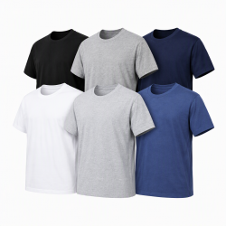 Fruit of the Loom Men's Cotton T Shirts 6 Pack Original Crew Neck Tee SS12