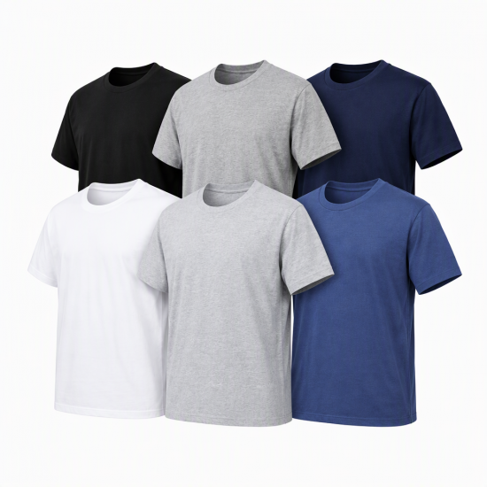 Fruit of the Loom Men's Cotton T Shirts 6 Pack Original Crew Neck Tee SS12