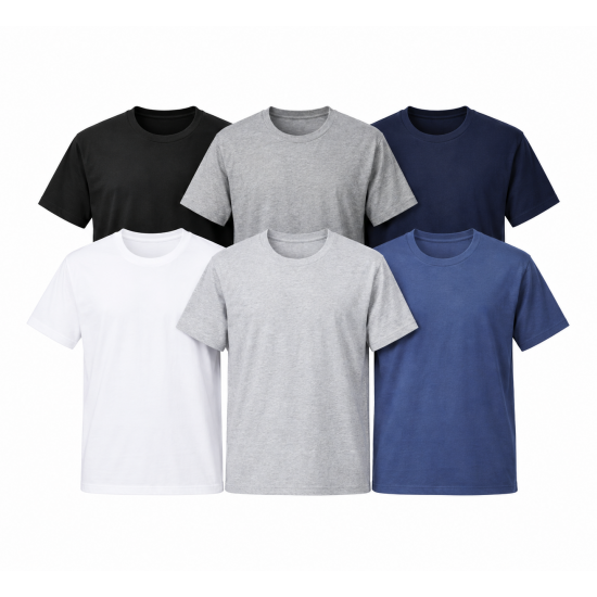 Fruit of the Loom Men's Cotton T Shirts 6 Pack Original Crew Neck Tee SS12