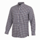 Mens Game Tattersall One Pocket Casual Long Sleeve Collared Check Shirt