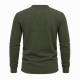 Mens Henley Long Sleeve Jumper Top Plain Grandad Neck Waffle Knit Teet (2208-A)