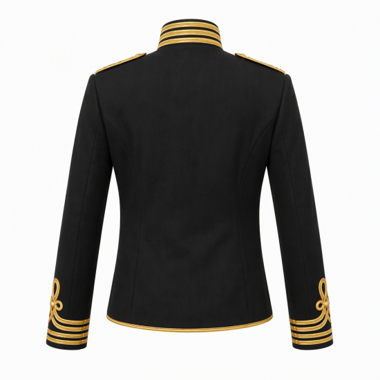 Mens Hussar Jacket Full Sleeve Steampunk Napoleon Military Drummer Parade Jacket
