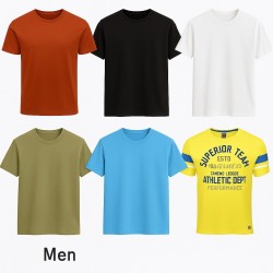 Men’s Plain Cotton Crew Neck T‑Shirt – 100% Cotton Casual Tee | Sizes M–2XL